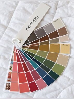 Soft Autumn Color Swatch Fan - color season analysis guide kit